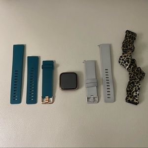 Fitbit Versa 2 (Copper Rose with Emerald Band)